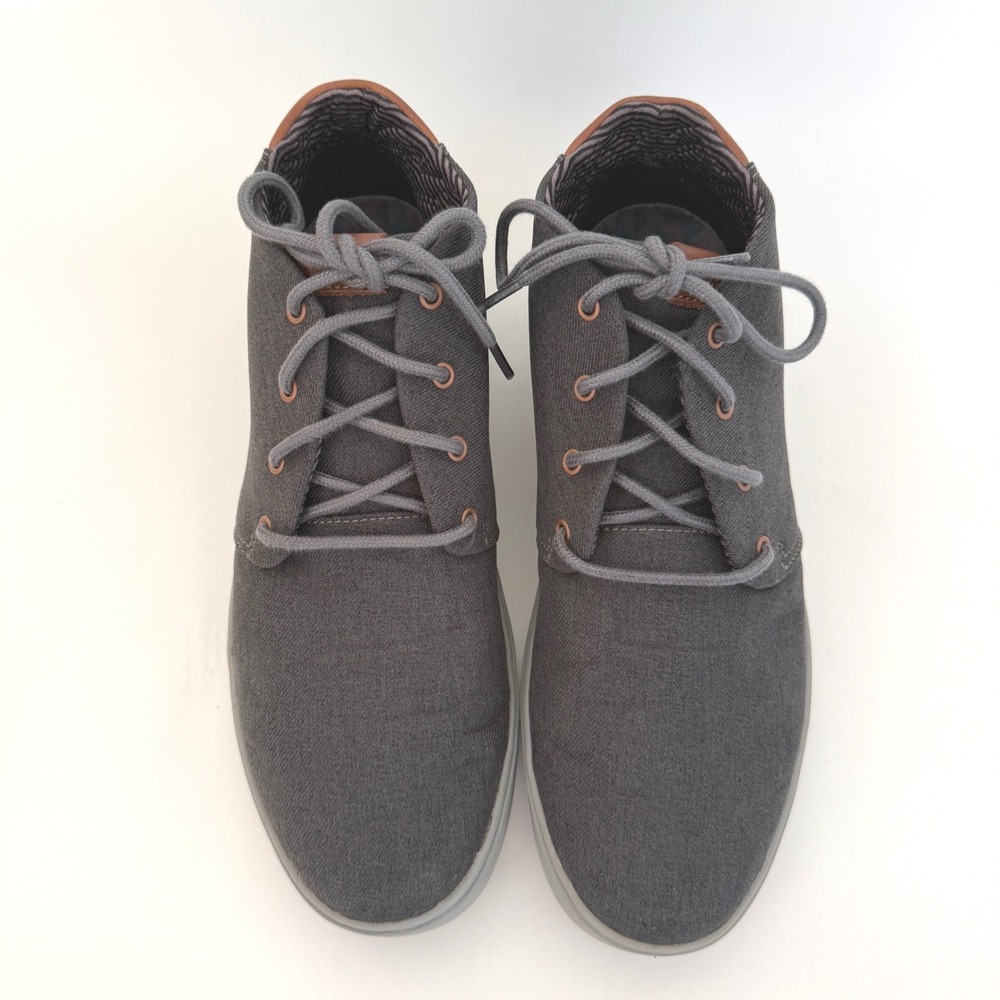 OluKai Nana Hele Men's Chukka Boots Size 10.5 Gray Canvas Lace Up Casual - Picture 4 of 12